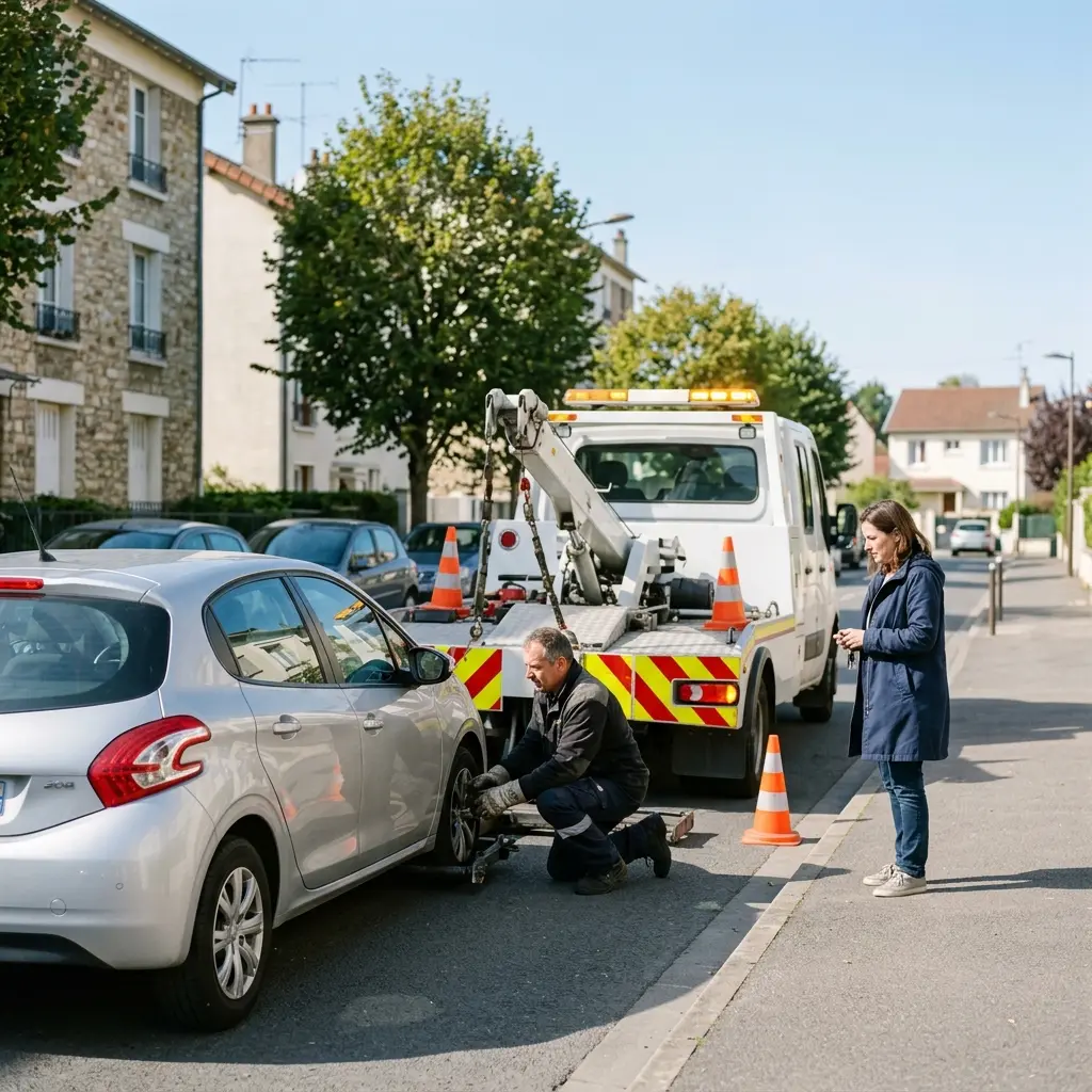 Comment se déroule une intervention de dépanneuse à Maisons-Alfort ?