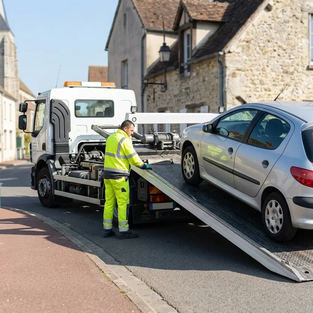 Comment se déroule l'intervention de la dépanneuse à Gonesse ?
