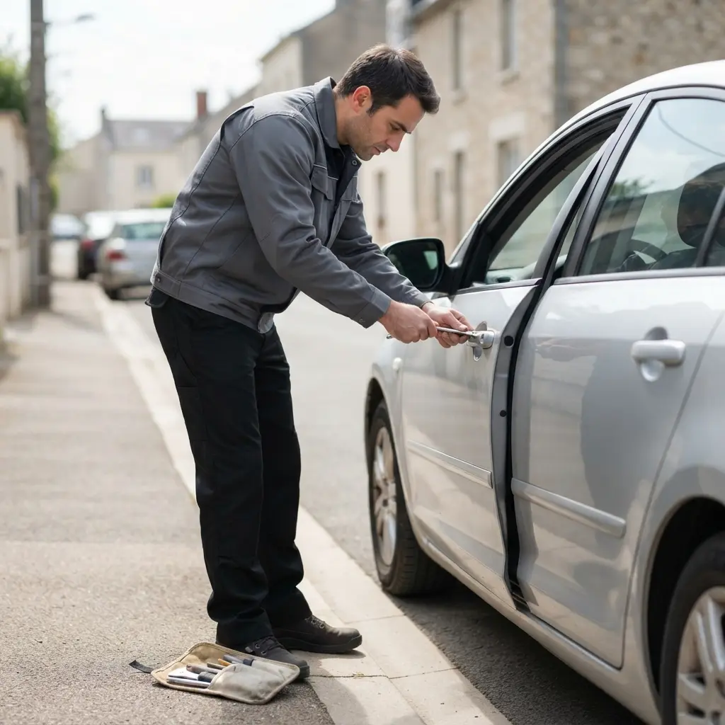 Comment se déroule l’intervention à Grande-Paroisse pour ouvrir une porte voiture ?
