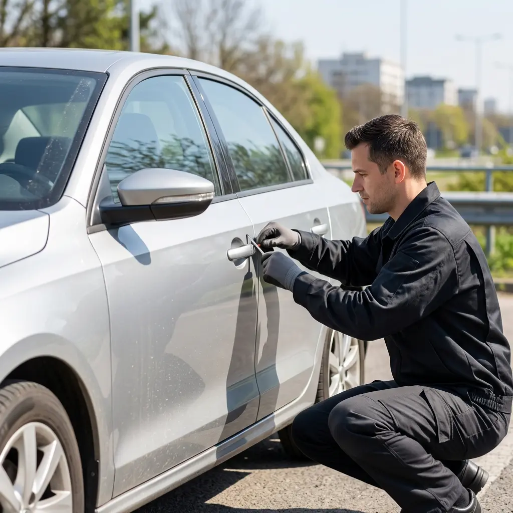 Comment réagir face à une porte de voiture verrouillée ?