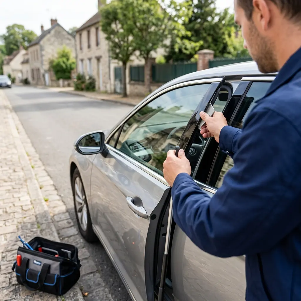 Comment se déroule l'ouverture de porte voiture à Bonnières-sur-Seine ?