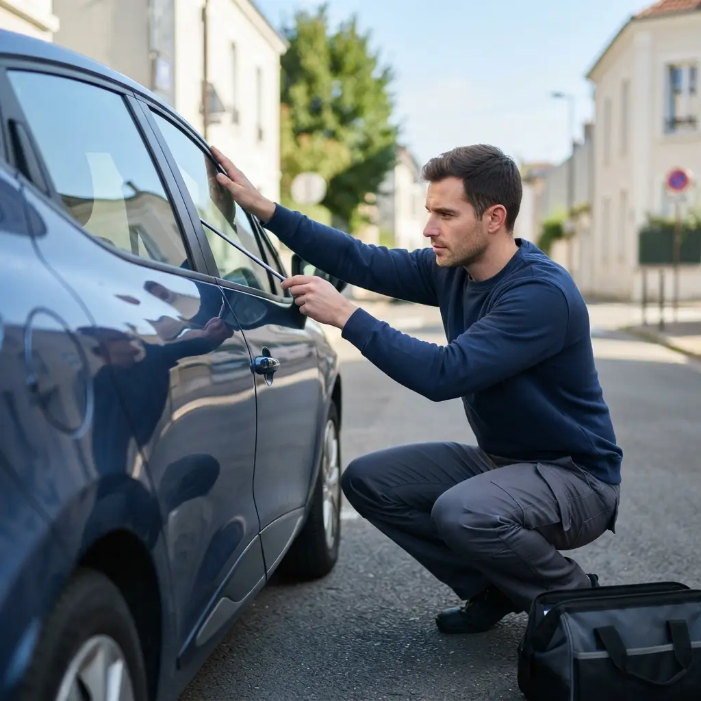 Comment réagir face à une porte de voiture verrouillée ?