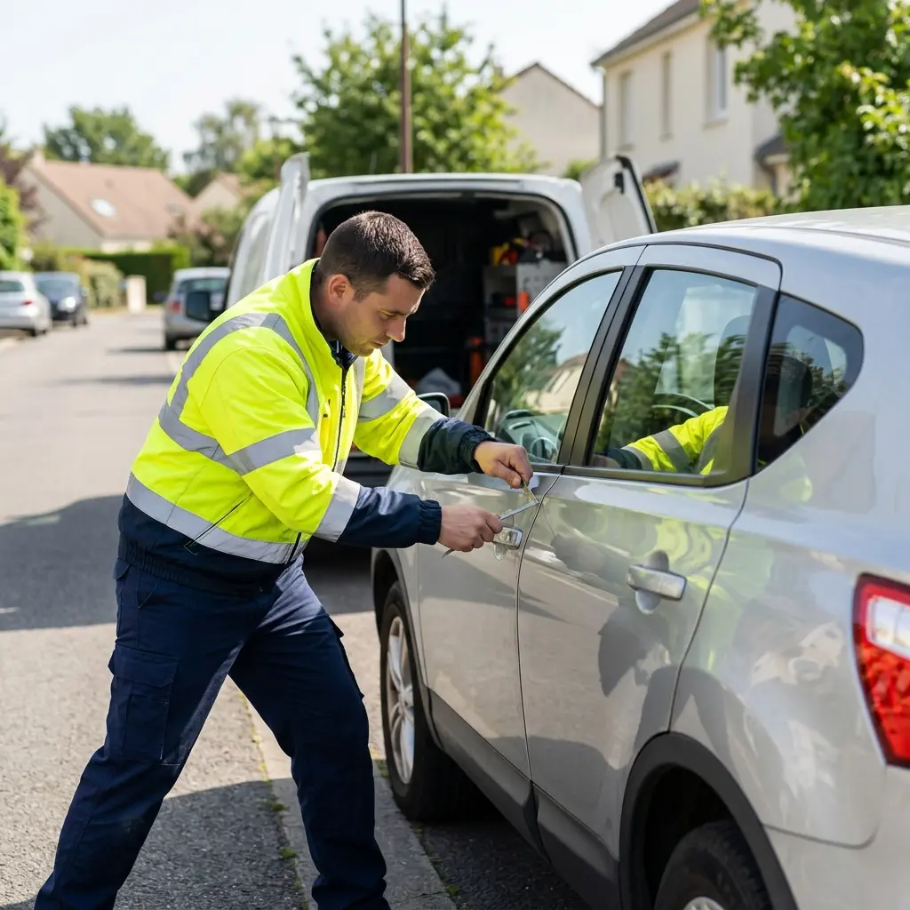 Comment se déroule l’intervention d’ouverture de porte à Coignières ?