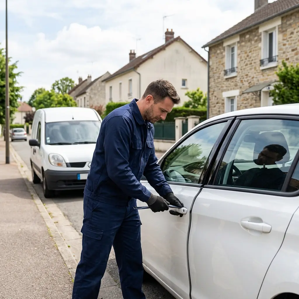 Comment se déroule l’intervention d’ouverture de porte à Orgeval ?
