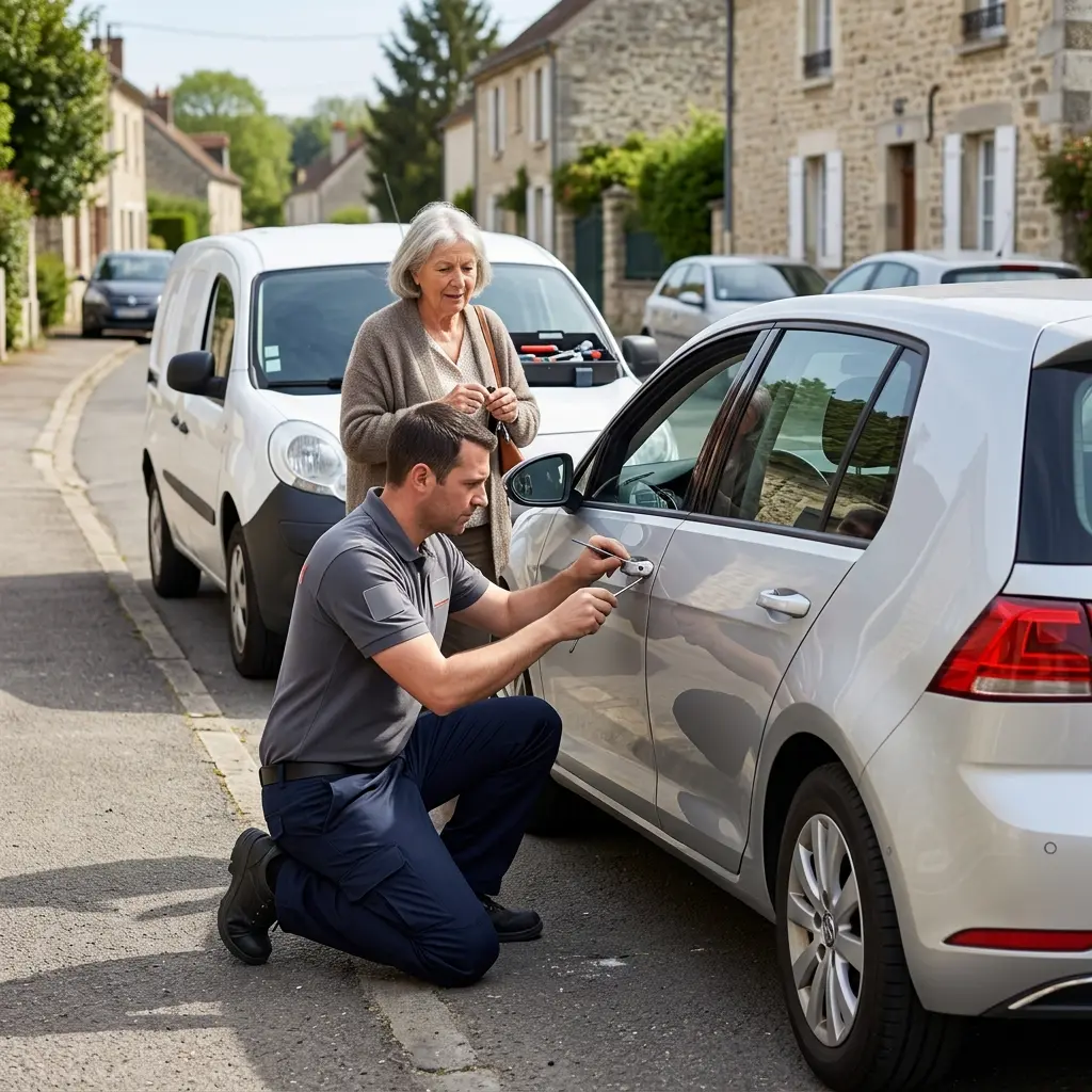Méthode d’ouverture de porte de voiture à Septeuil