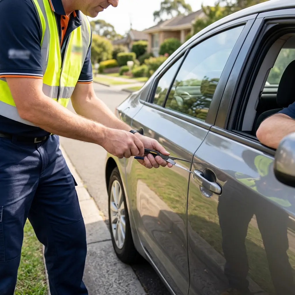 Comment se déroule une intervention d'ouverture de porte voiture à Guerville ?