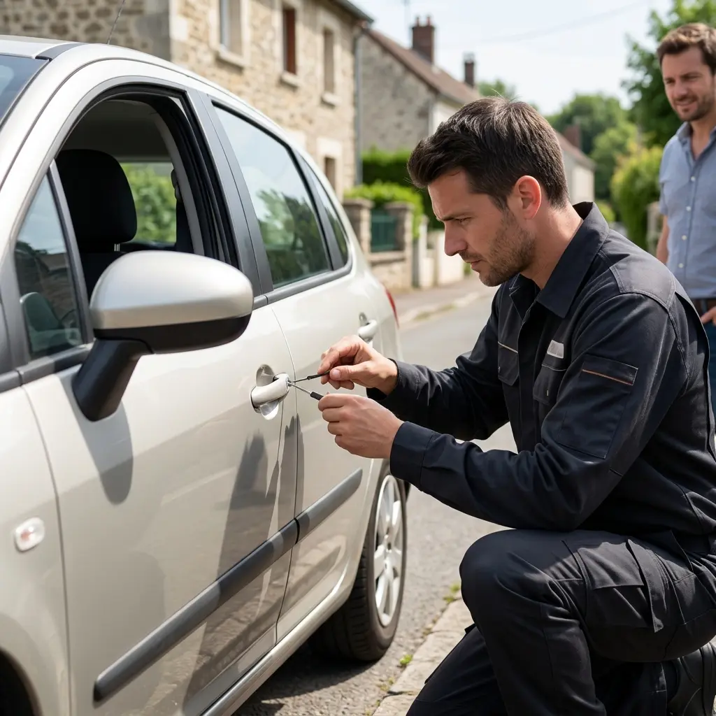 Comment se déroule l’intervention d’ouverture de porte à Étréchy ?