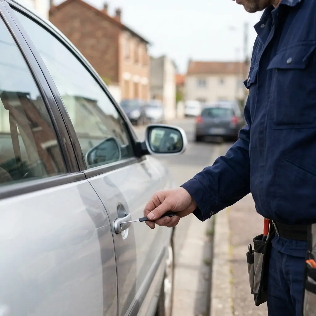 Comment réagir face à une porte de voiture verrouillée ?