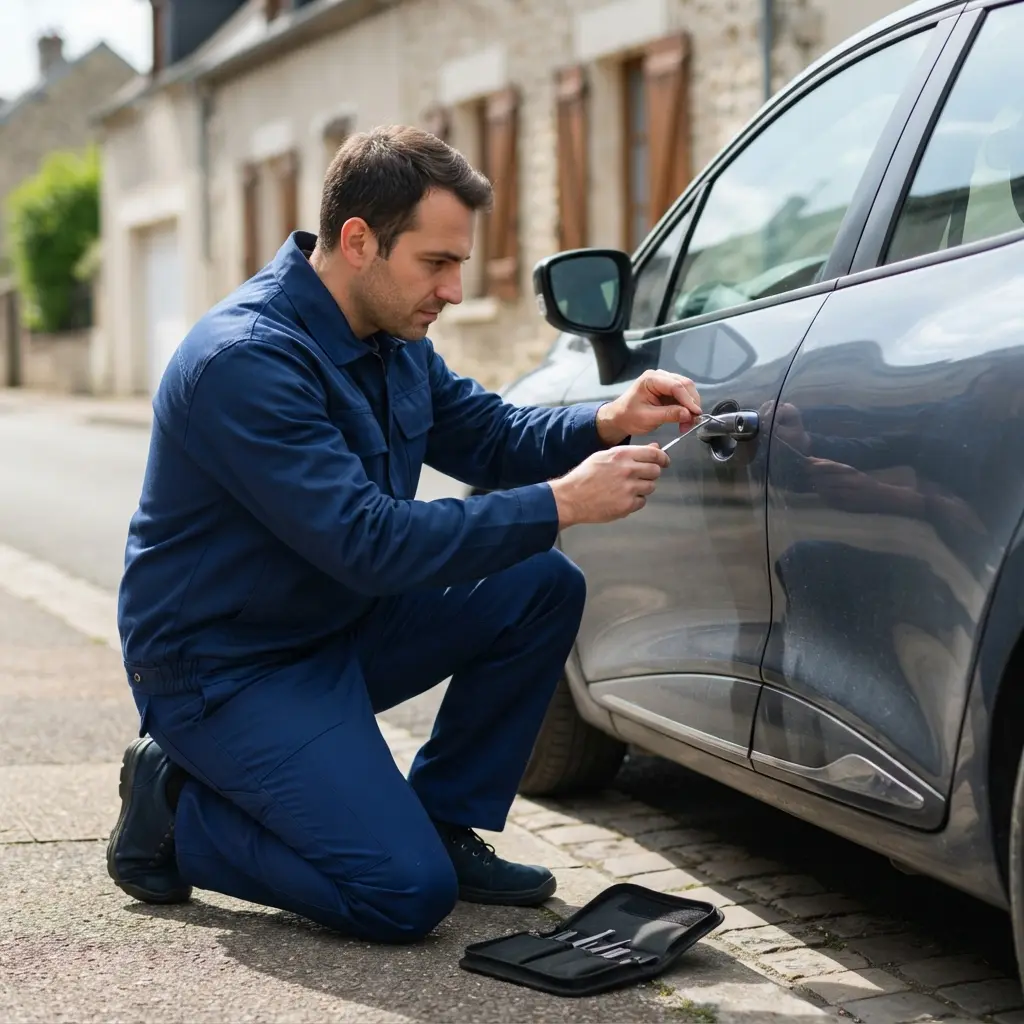 Comment réagir face à une porte de voiture verrouillée ?