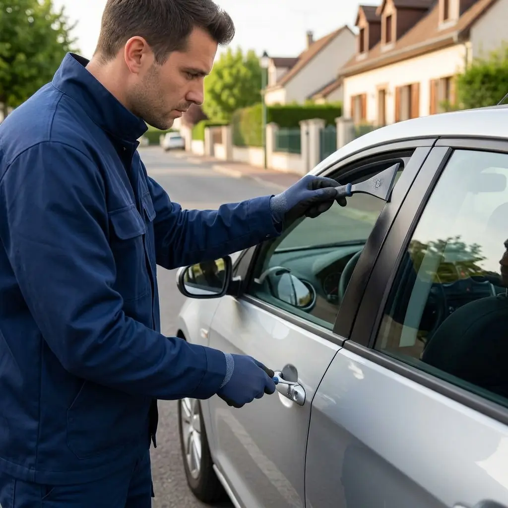 Comment se déroule l'ouverture de porte voiture à Puiseux-en-France ?