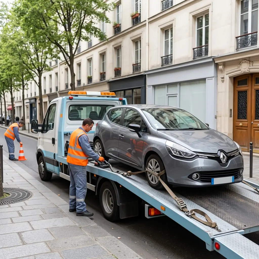 Comment se déroule l'intervention de remorquage à Paris 4e ?