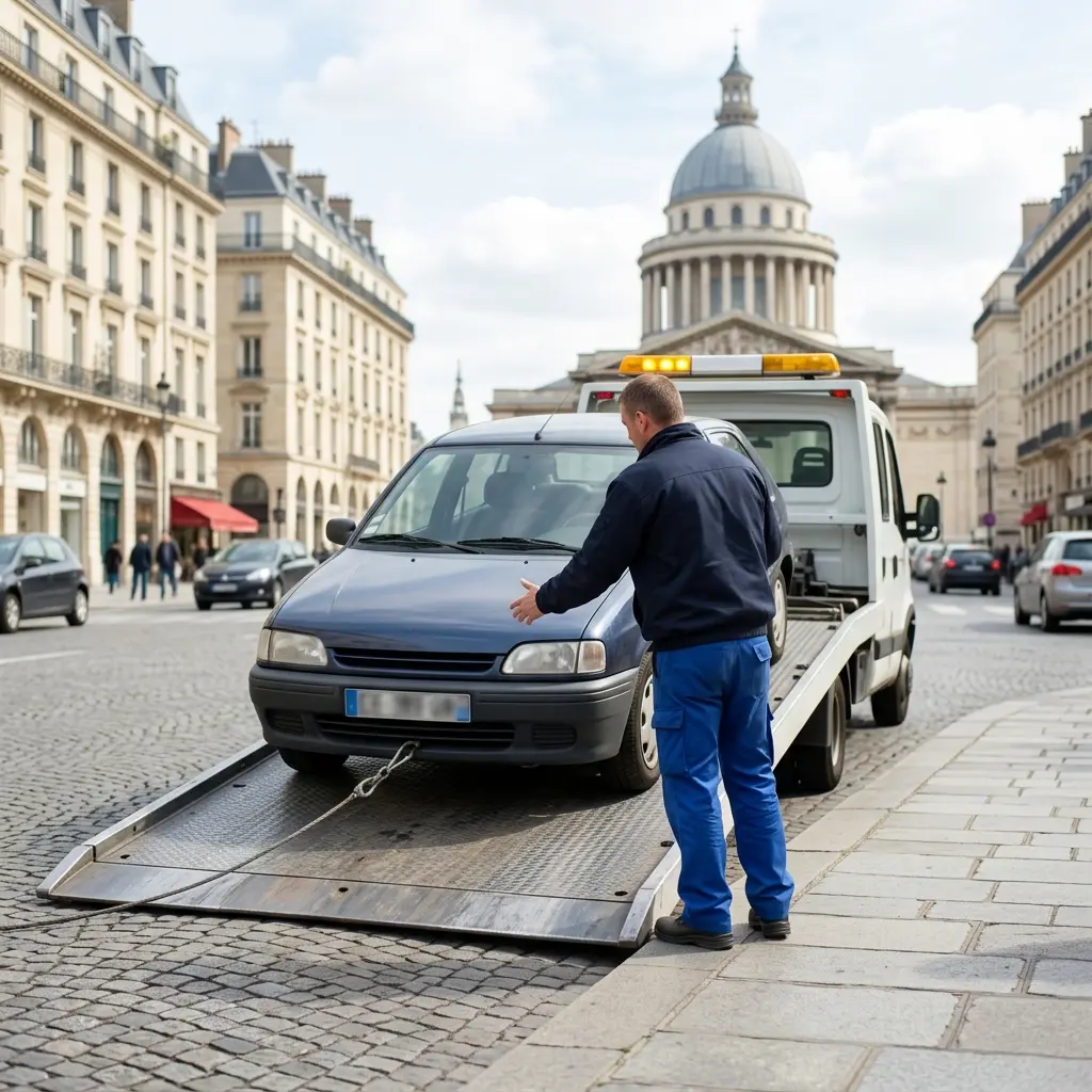 Quelles sont les étapes du remorquage à Paris 5 ?