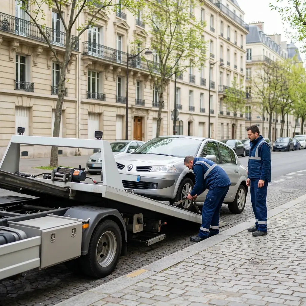 Comment se déroule l'intervention de remorquage à Paris 6 ?