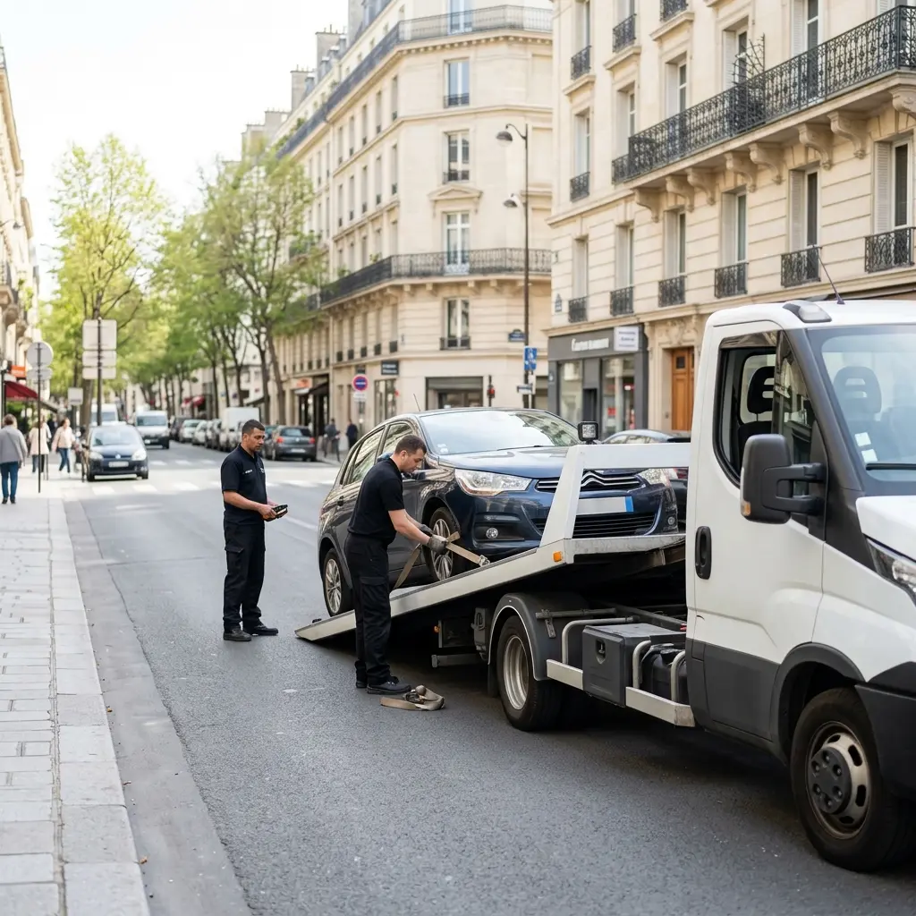 Notre procédé de remorquage à Paris 17, rapide et efficace, et un accompagnement 24h