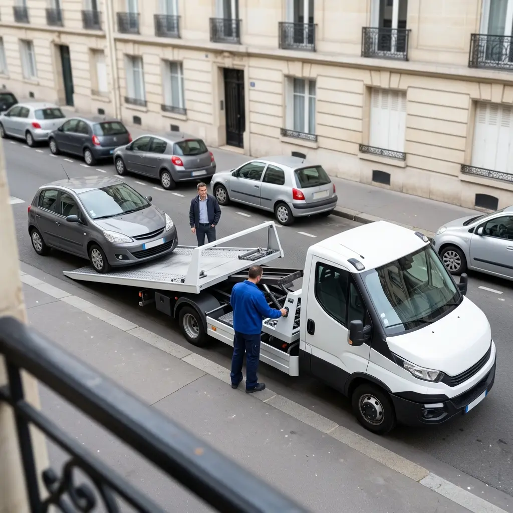 Comment se déroule l'intervention de remorquage à Paris 17 ?