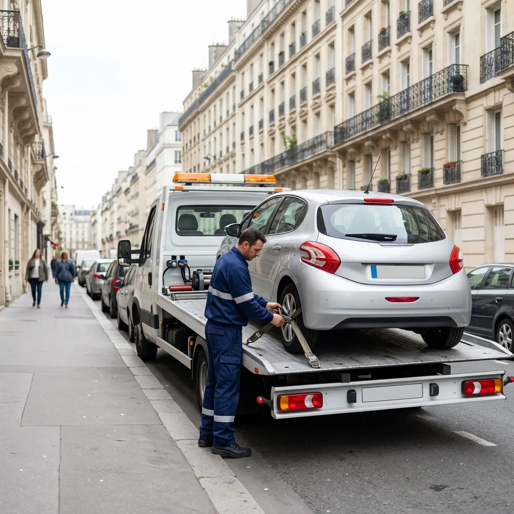 Comment se déroule une intervention de remorquage dans le 19e arrondissement ?