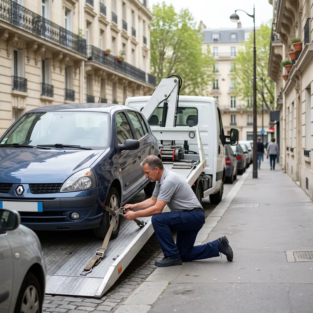 Les gestes essentiels en attendant votre dépanneuse à Paris 20e