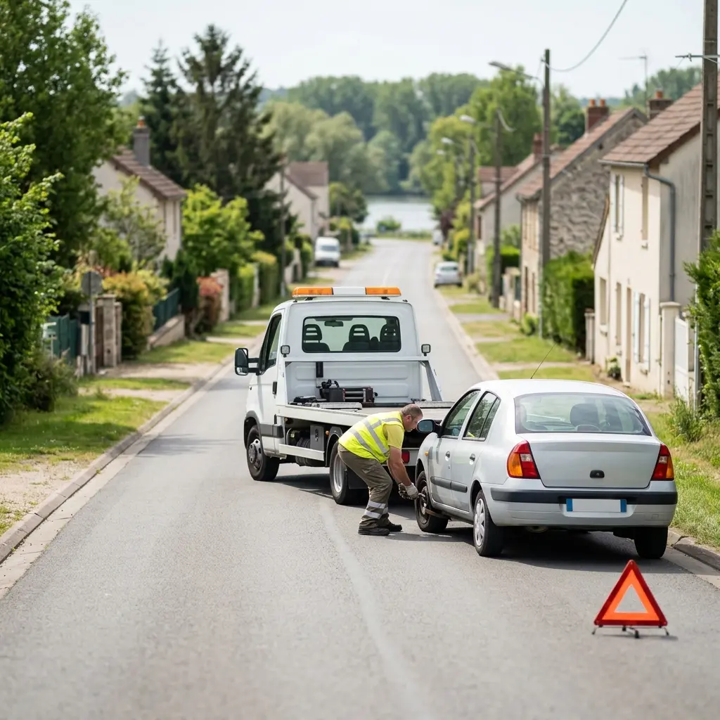 Comment se déroule l’intervention de remorquage pas cher à Bois‑le‑Roi ?