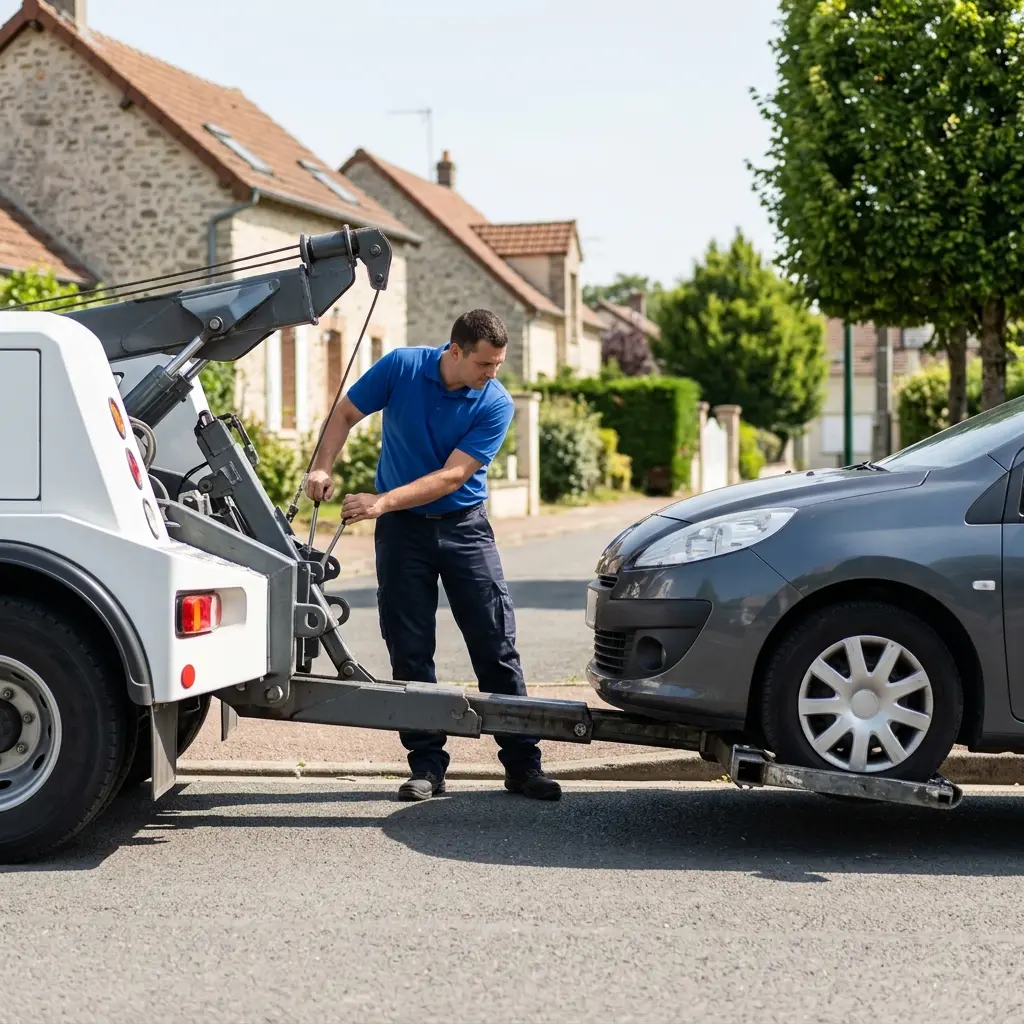Comment se déroule l'intervention de remorquage à Rubelles ?