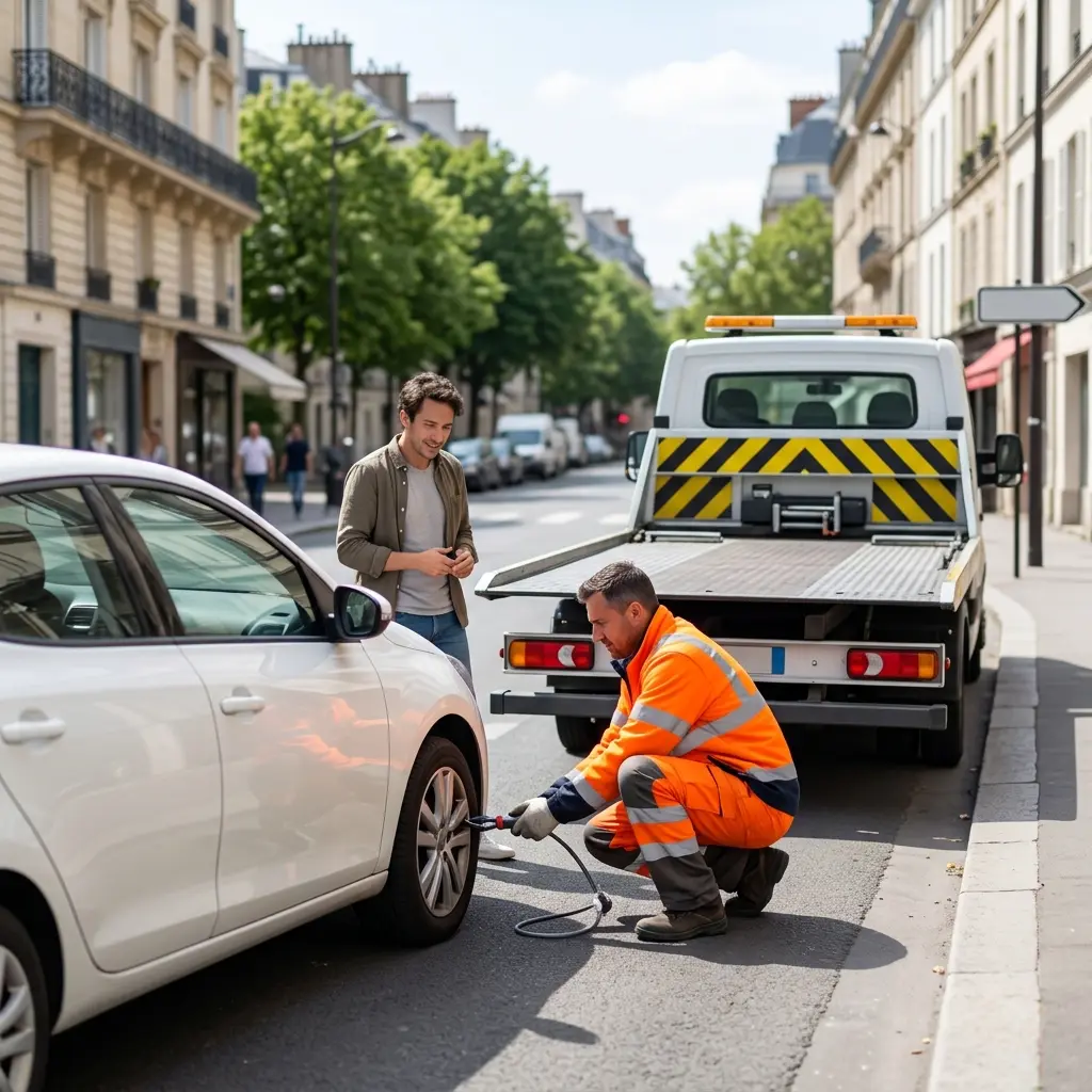 Que fait votre dépanneuse après le remorquage à Achères ?