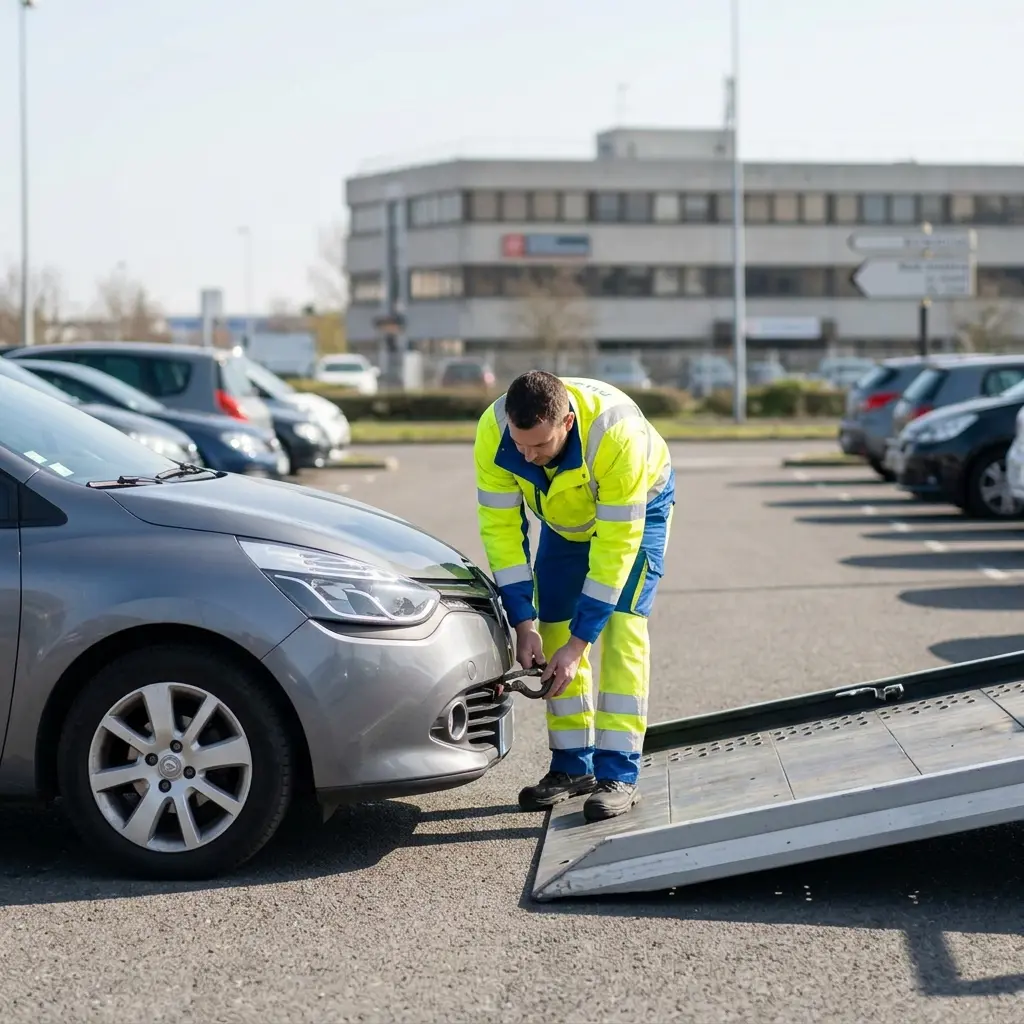Comment se déroule l'intervention de remorquage à Orly ?