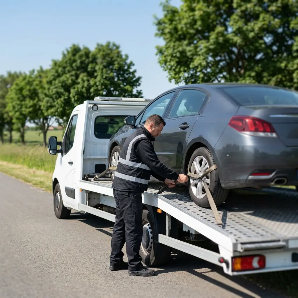 Comment se déroule l'intervention de remorquage à Cauffry ?