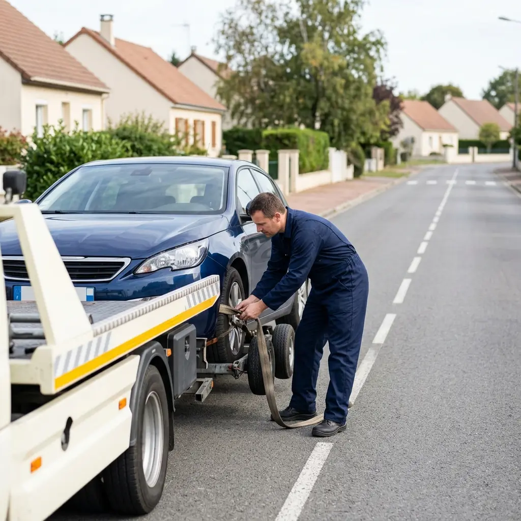 Comment se déroule le remorquage à Chapelle-en-Serval ?
