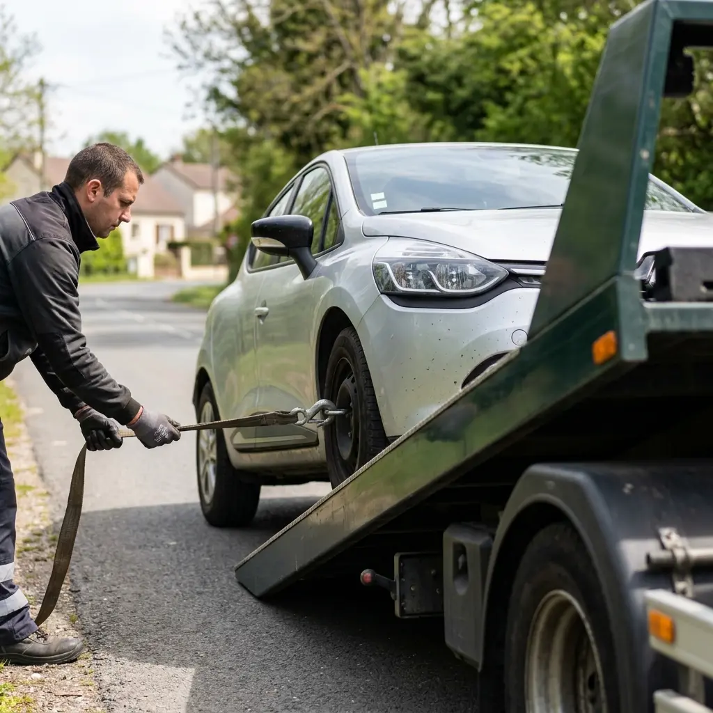 Comment se déroule l'intervention de remorquage à Pomponne ?
