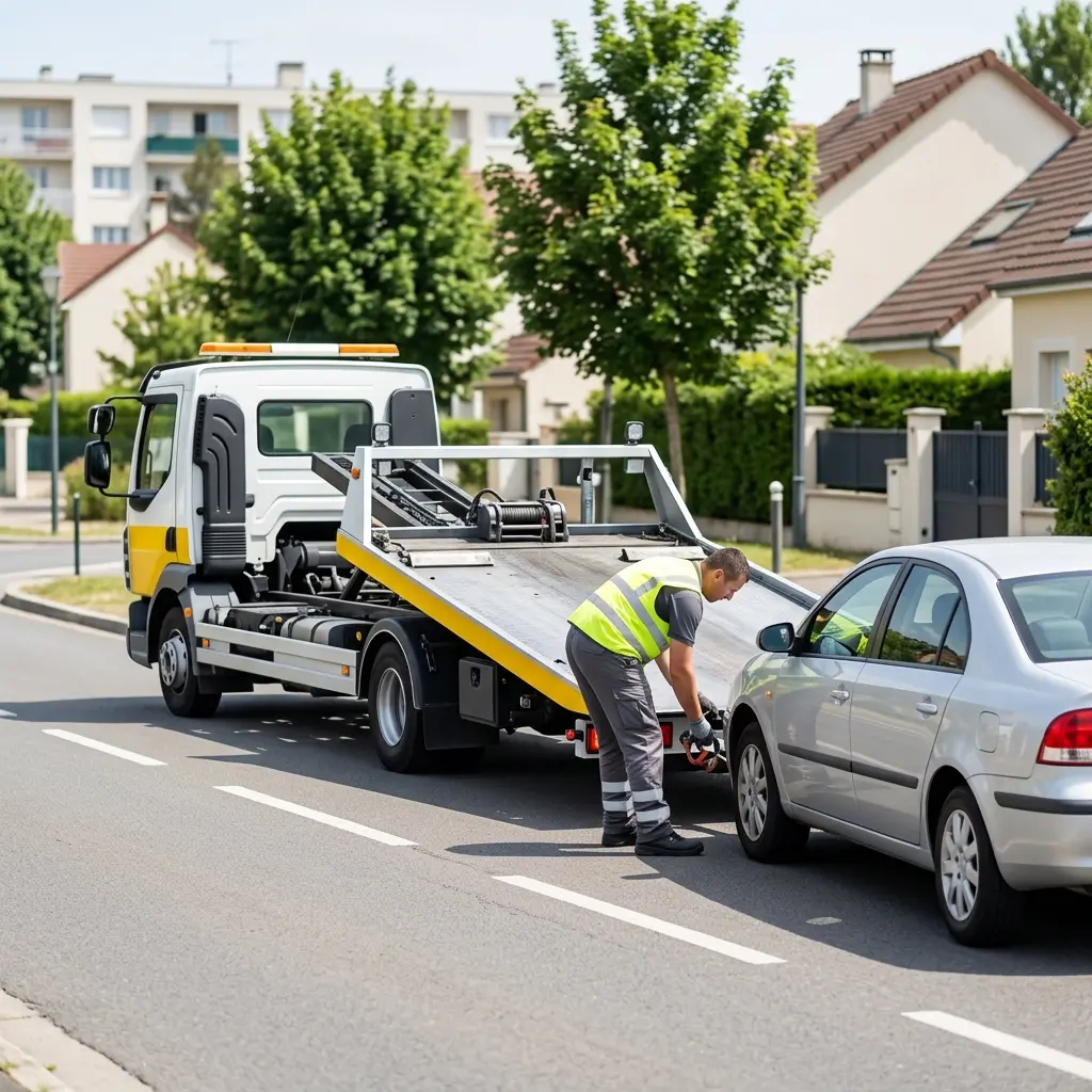Comment se déroule une intervention de remorquage à Champs-sur-Marne ?