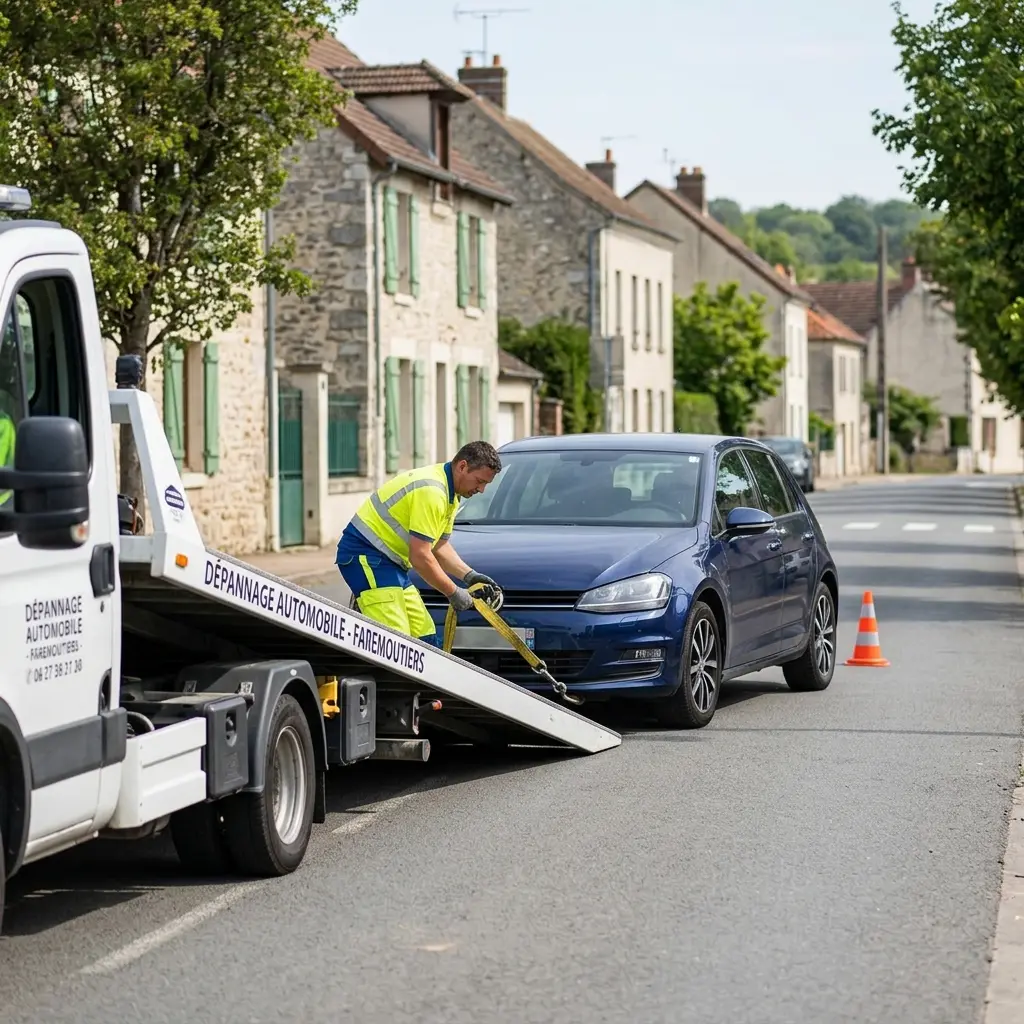 Comment se déroule le remorquage à Faremoutiers ?