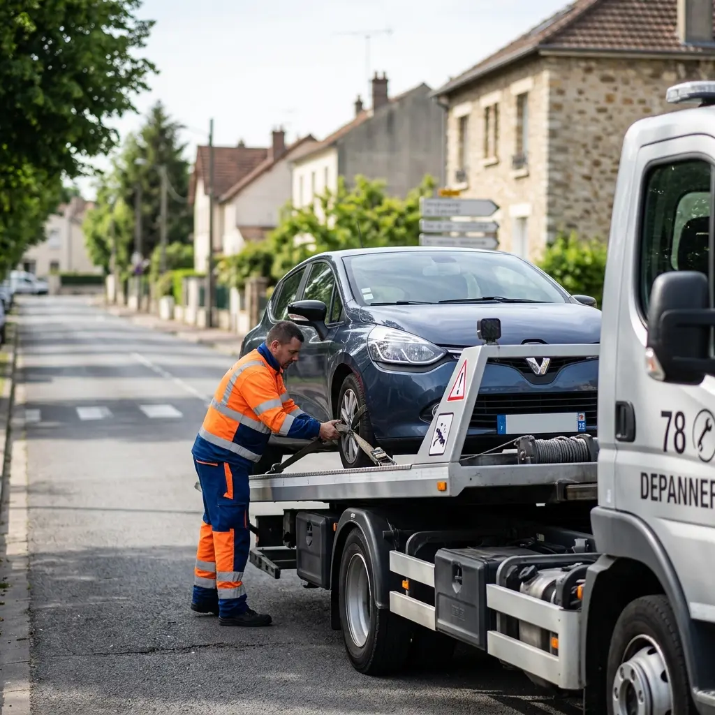 Sécurité et préparation avant un remorquage à Meulan-en-Yvelines