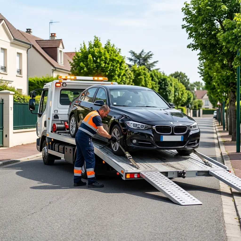 Comment se déroule l’intervention de remorquage à Croissy-sur-Seine ?