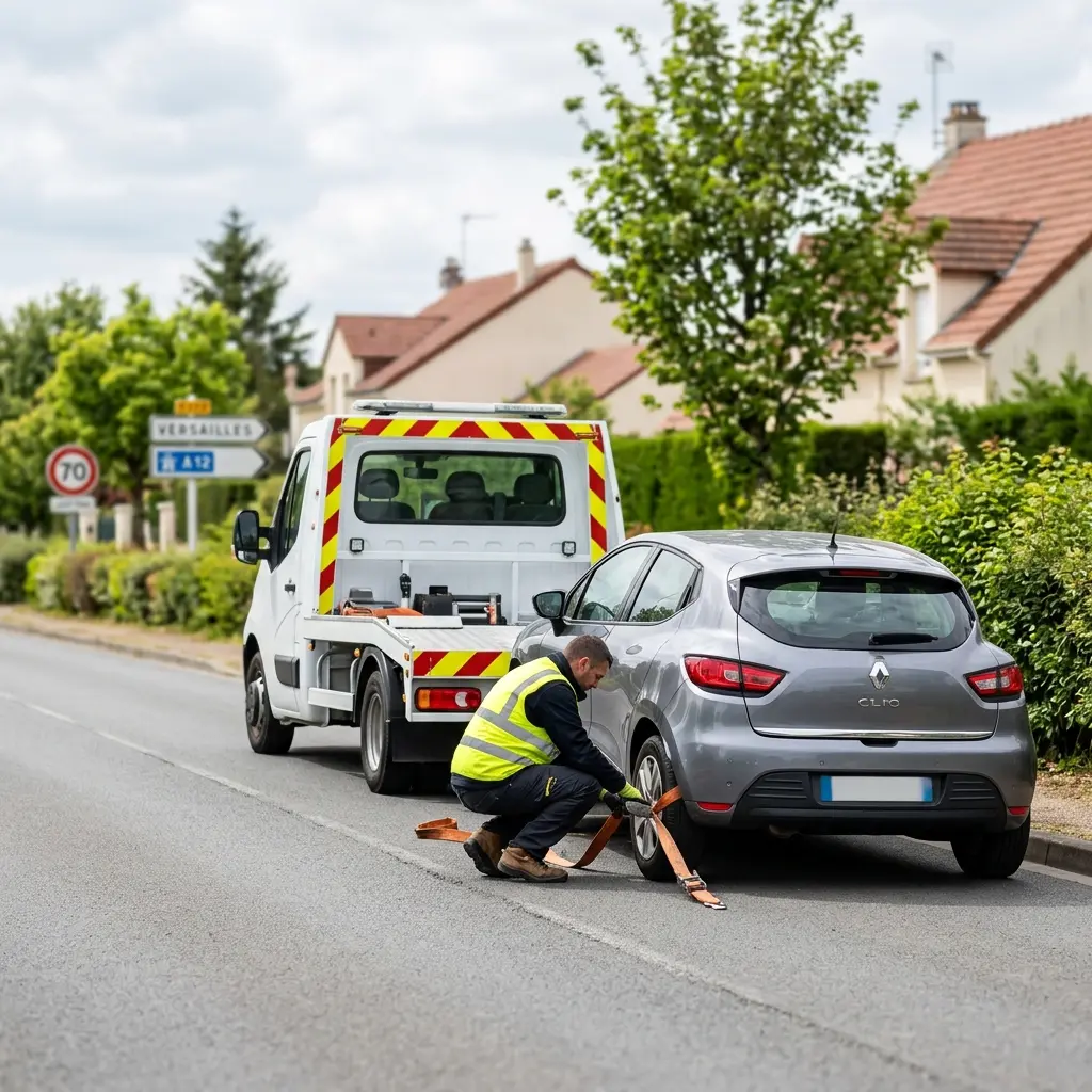 Comment se déroule l’intervention de remorquage à Fontenay-le-Fleury ?