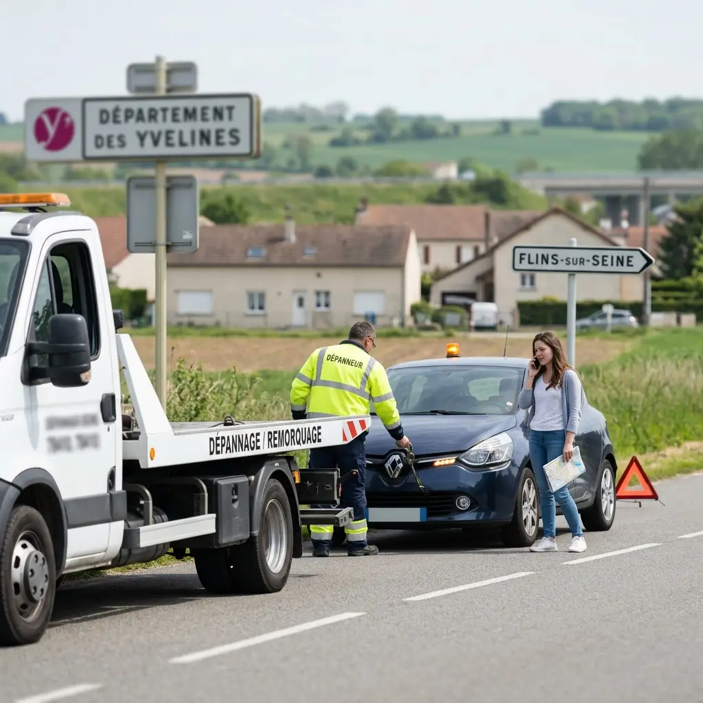 Remorquage voiture prix Flins-sur-Seine (78410)