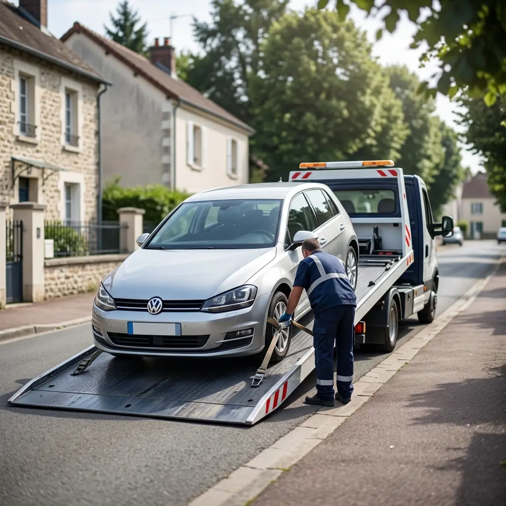 Comment se déroule le remorquage au Mesnil-le-Roi ?