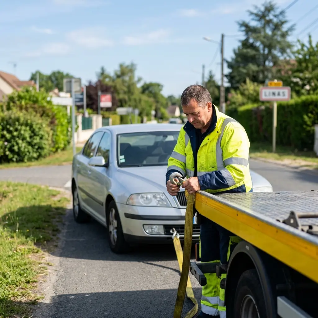 Notre approche de remorquage voiture à Linas : diagnostic et action
