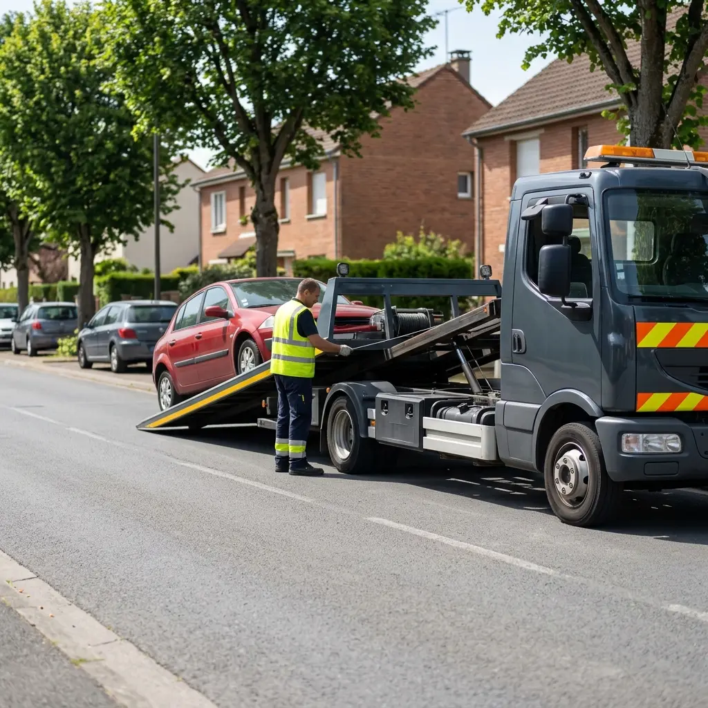 Comment se déroule l'intervention de remorquage à Igny ?