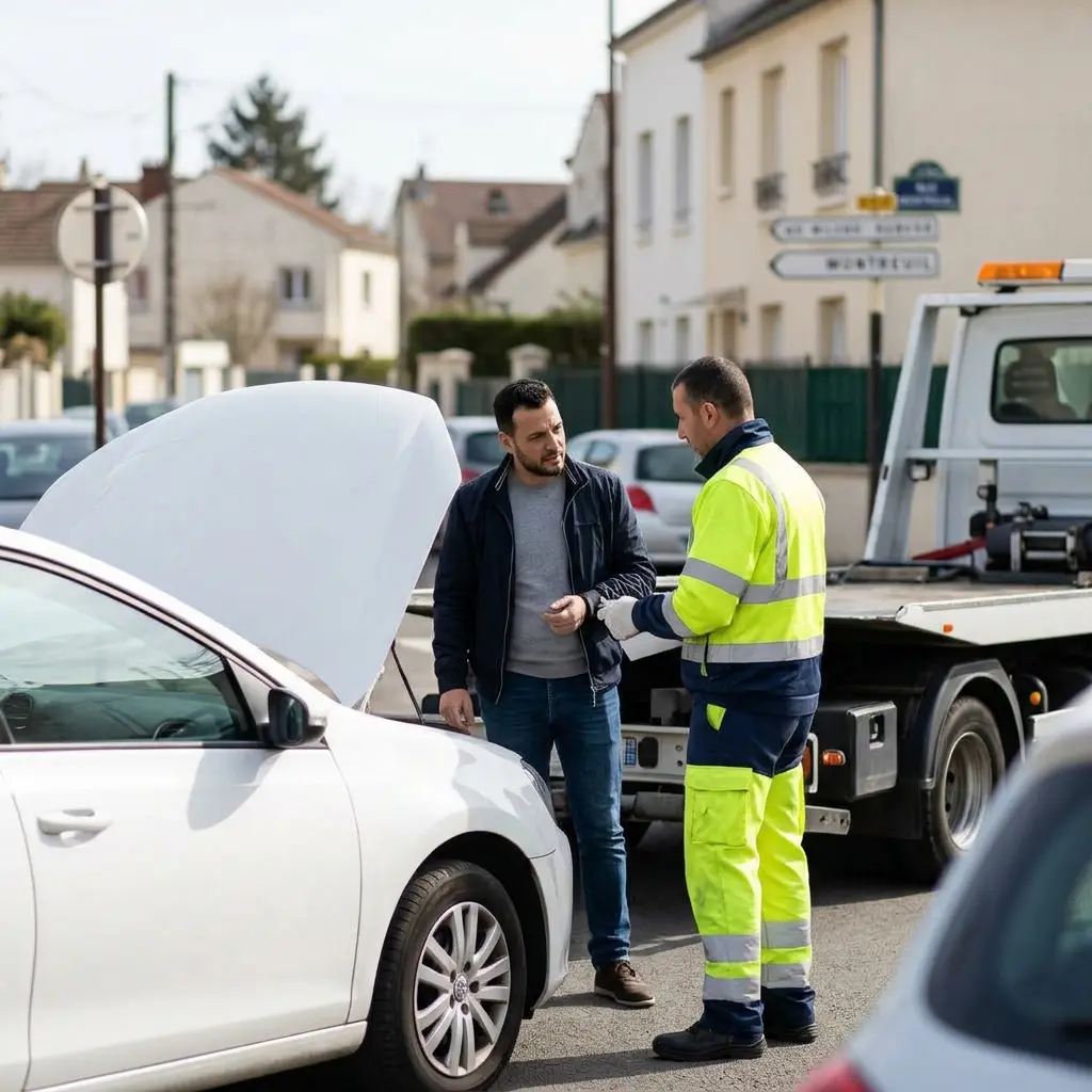 Remorquage voiture prix Montreuil (93100)
