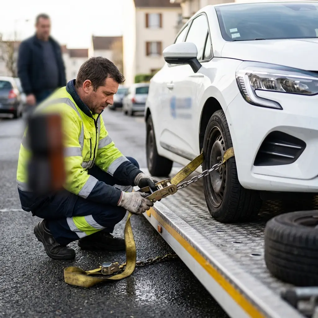 Comment se déroule l'intervention de remorquage à Sarcelles ?