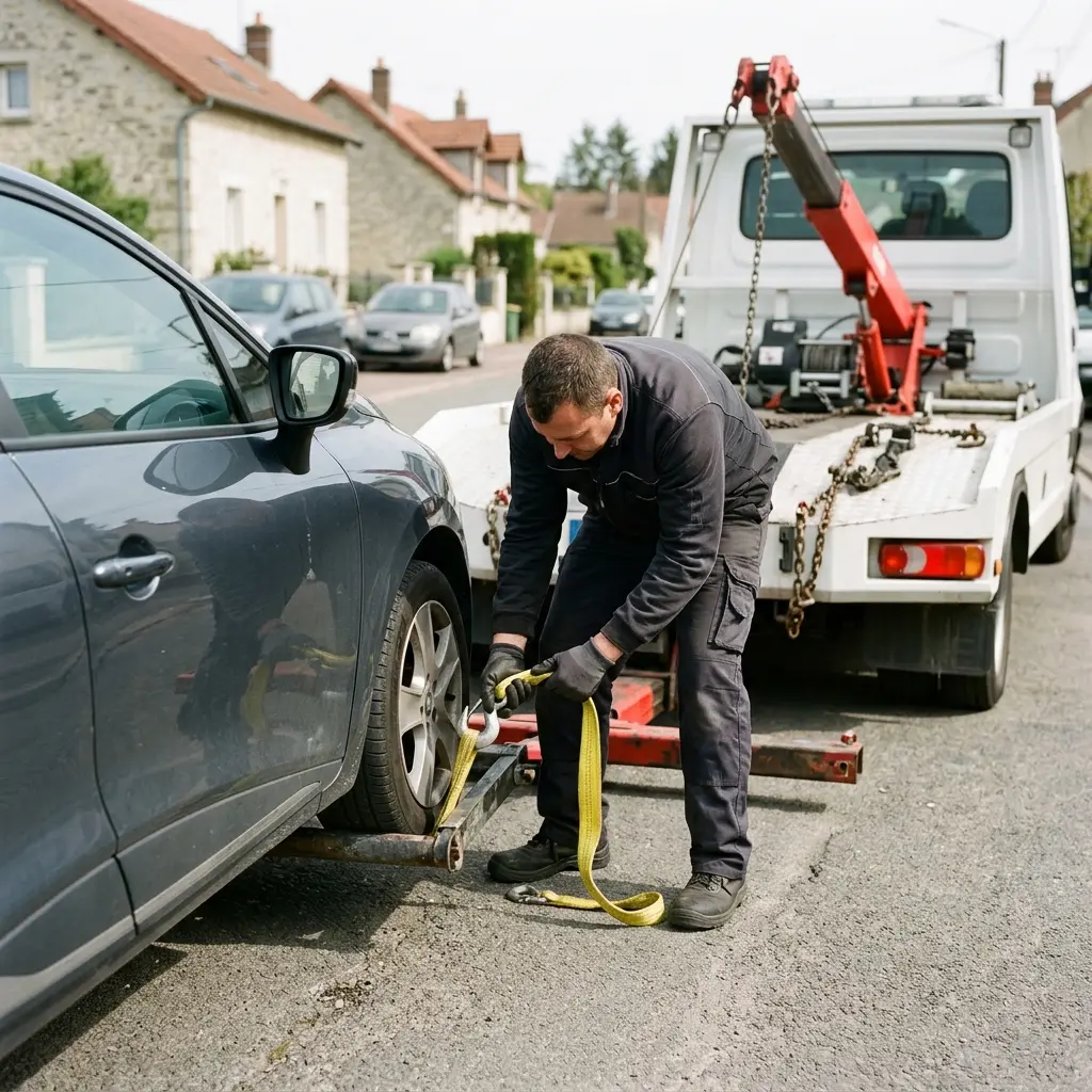 Quelles étapes suivent une intervention de remorquage à Puiseux-en-France ?