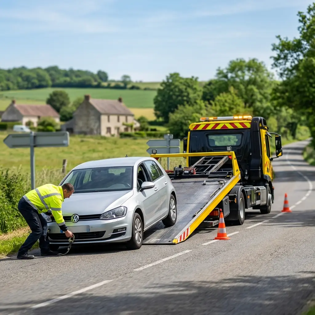 Comment se déroule l’intervention de remorquage à Magny-en-Vexin ?
