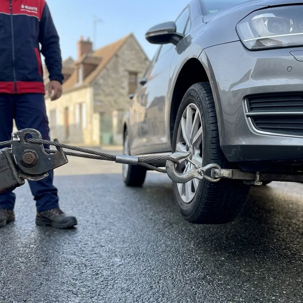 Comment se déroule l'intervention de remorquage à Boissy‑l'Aillerie ?