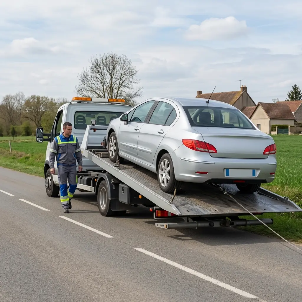 Comment se déroule l'intervention de remorquage à Thourotte ?