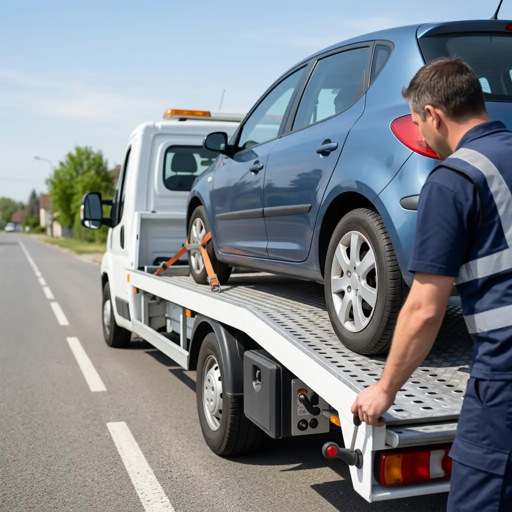 Comment se déroule l'intervention de remorquage à Compiègne ?