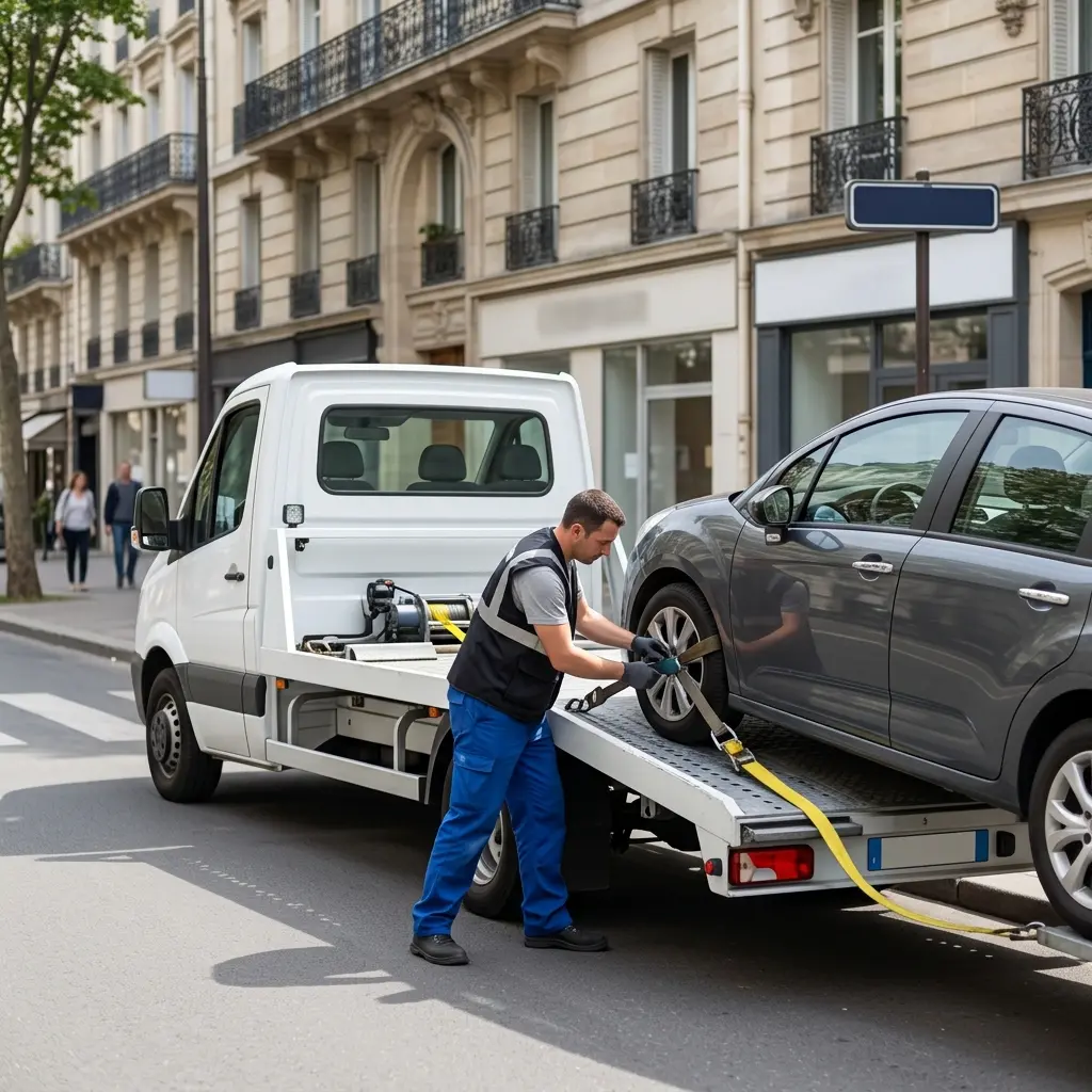 Comment se déroule l’intervention de remorquage à Paris 9 ?
