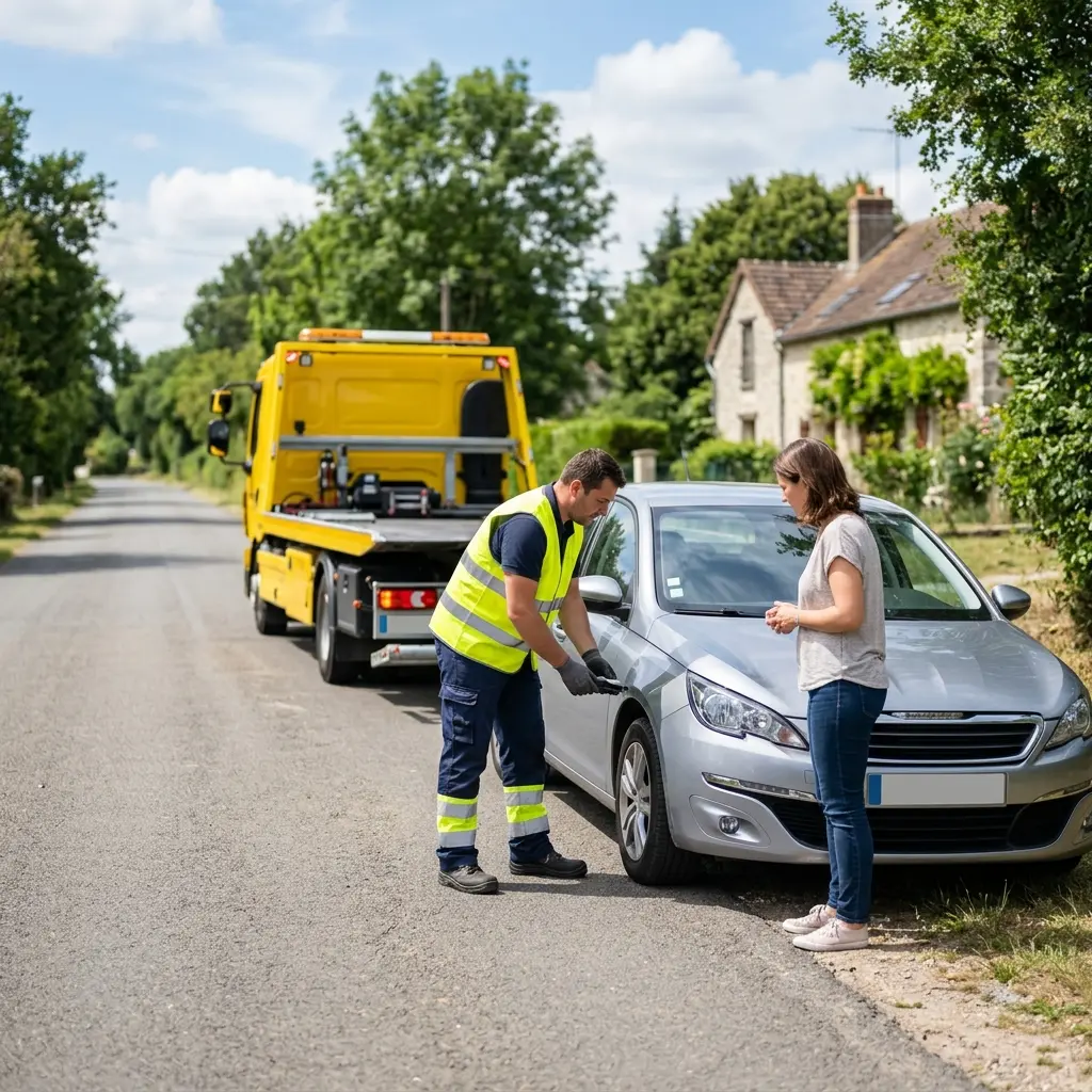 Comment se déroule le remorquage voiture à Samoreau ?