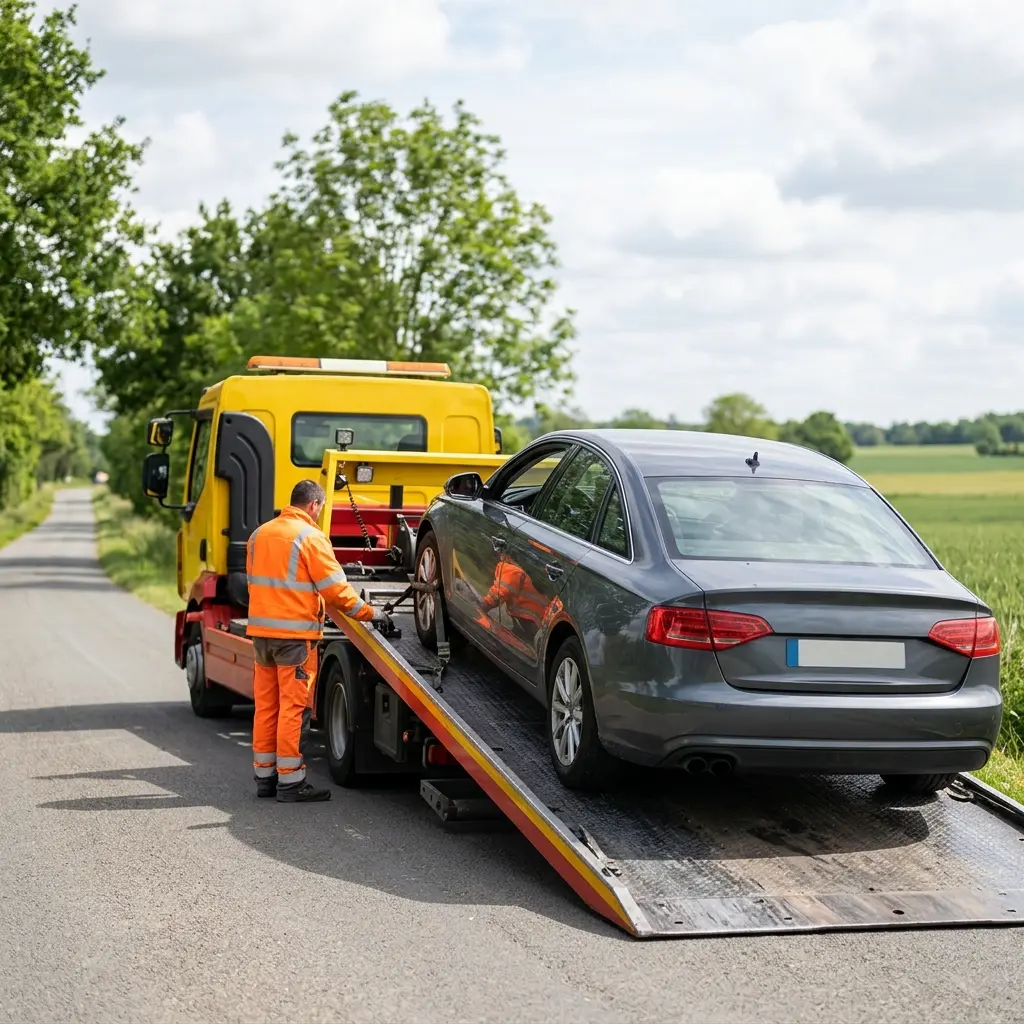 Comment se déroule le remorquage de votre voiture à Saint-Mard ?