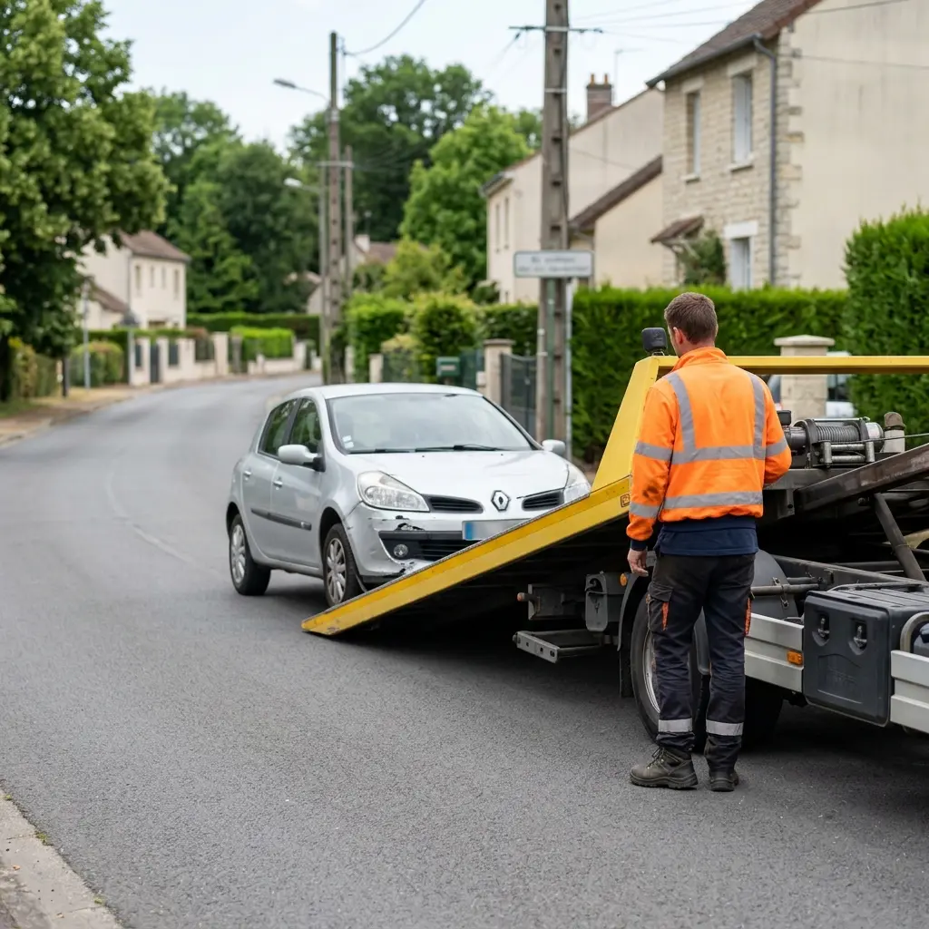 Remorquage voiture Verneuil-l'Étang (77390)