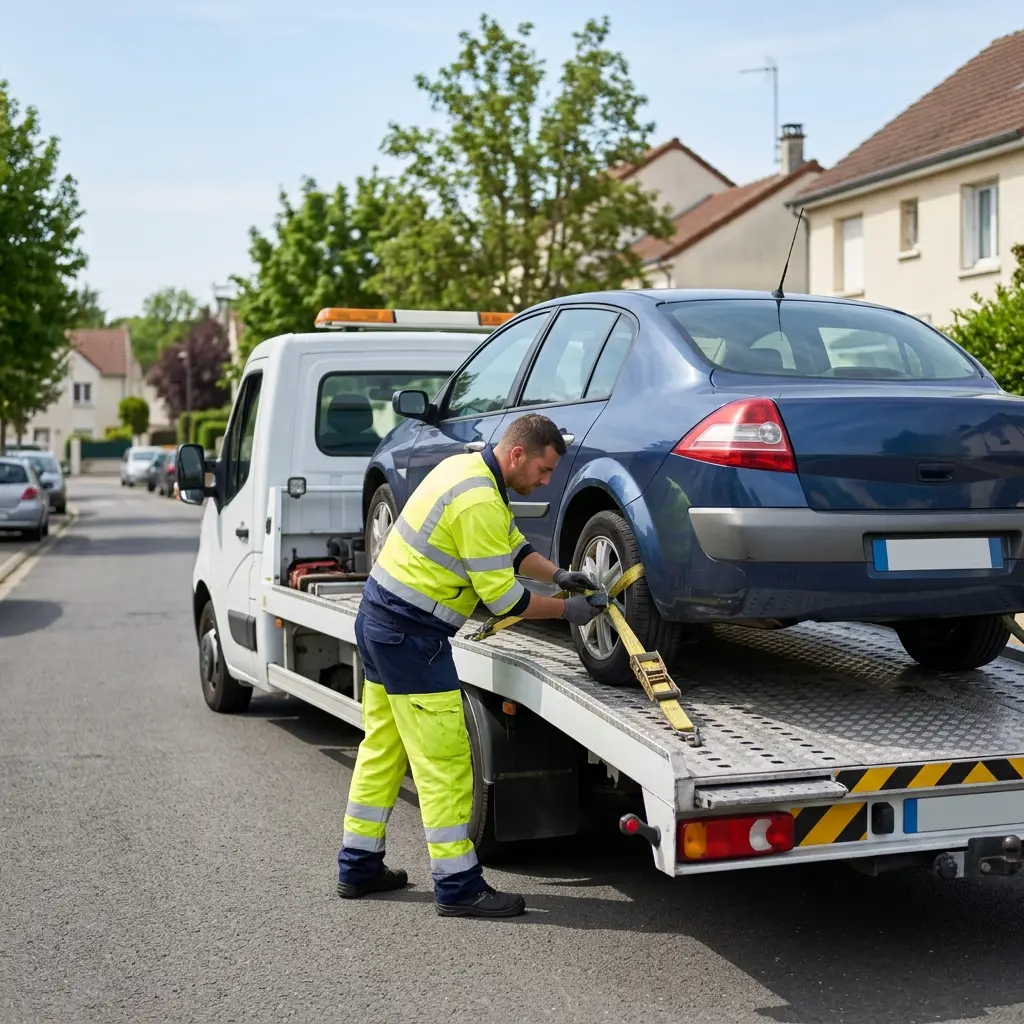 Comment se déroule l'intervention de remorquage à Chelles ?