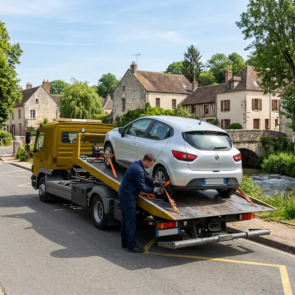 Comment se déroule le remorquage à Crécy-la-Chapelle ?